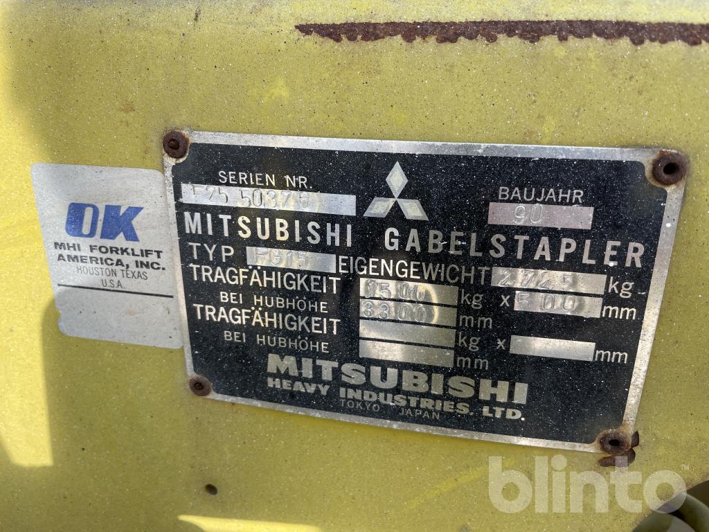 Gabelstapler 1990 Mitsubishi FG15