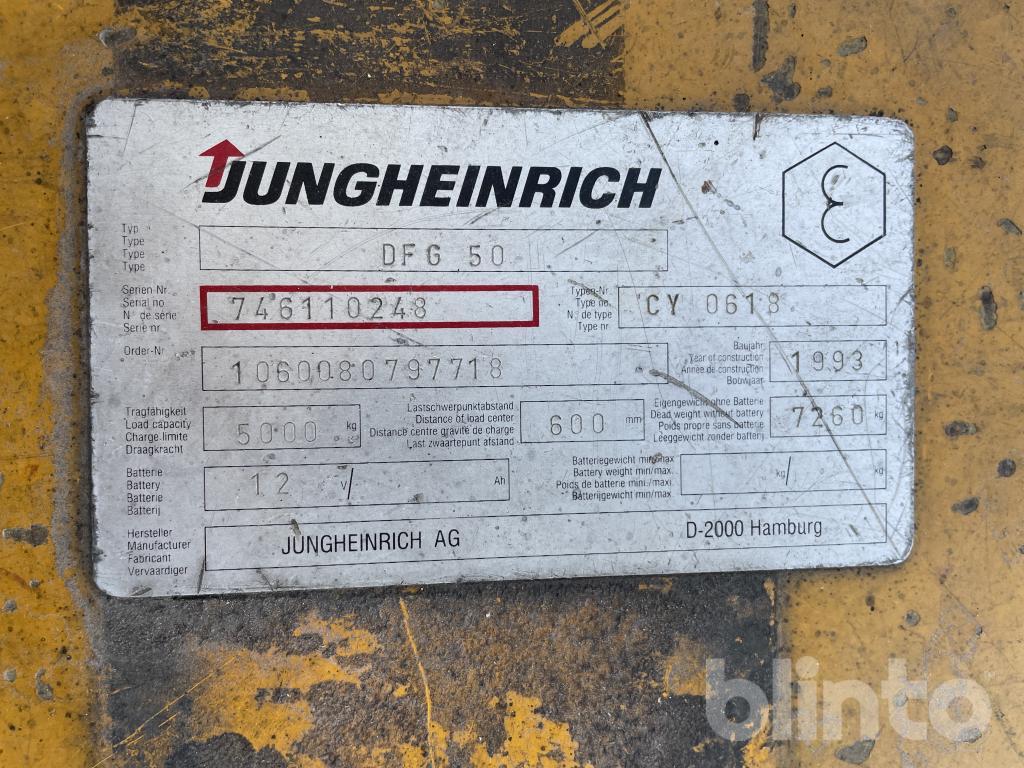 Gabelstapler 1993 Jungheinrich DFG-50