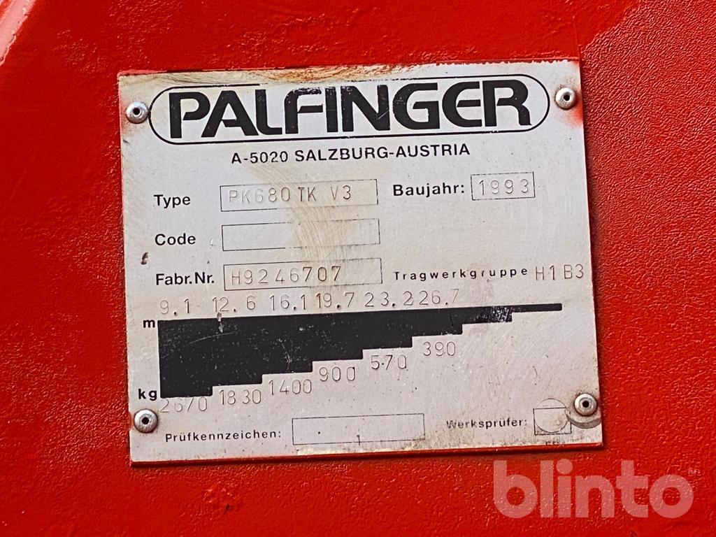 Kran 1993 Palfinger PK 680 TK