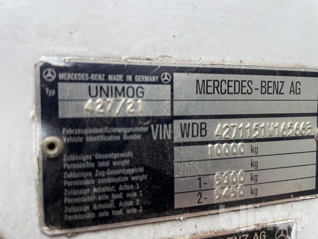 Unimog 1991 Mercedes Benz Unimog 1650 Agrar