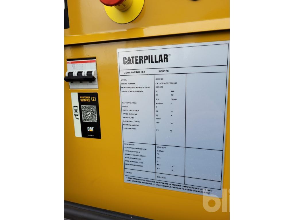 Generator UNUSED 2022 Caterpillar DE50GC 50KVA
