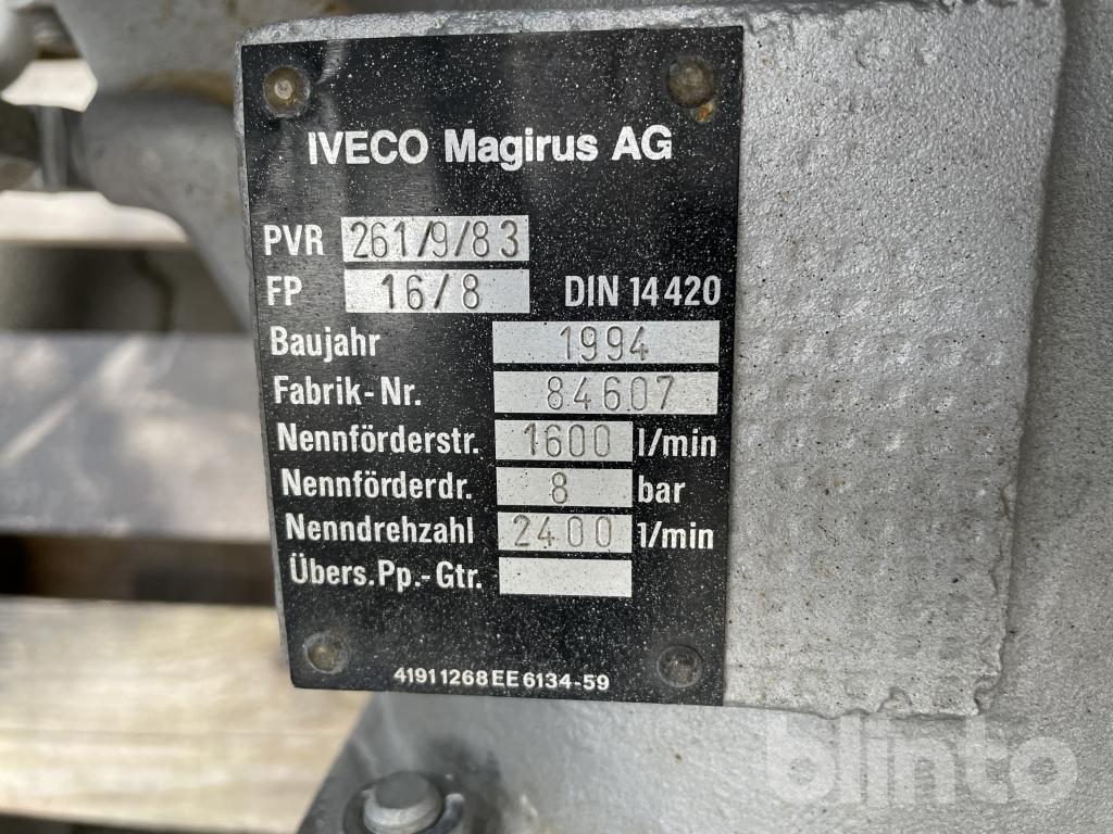 Löschwasserpumpe 1994 Iveco Magirus AG PVR 261/9/83