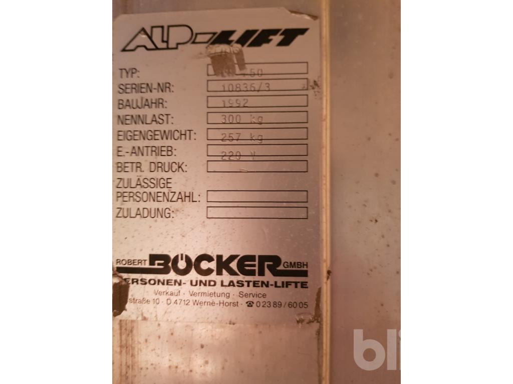 ALP-Lift 1992 Böcker 750