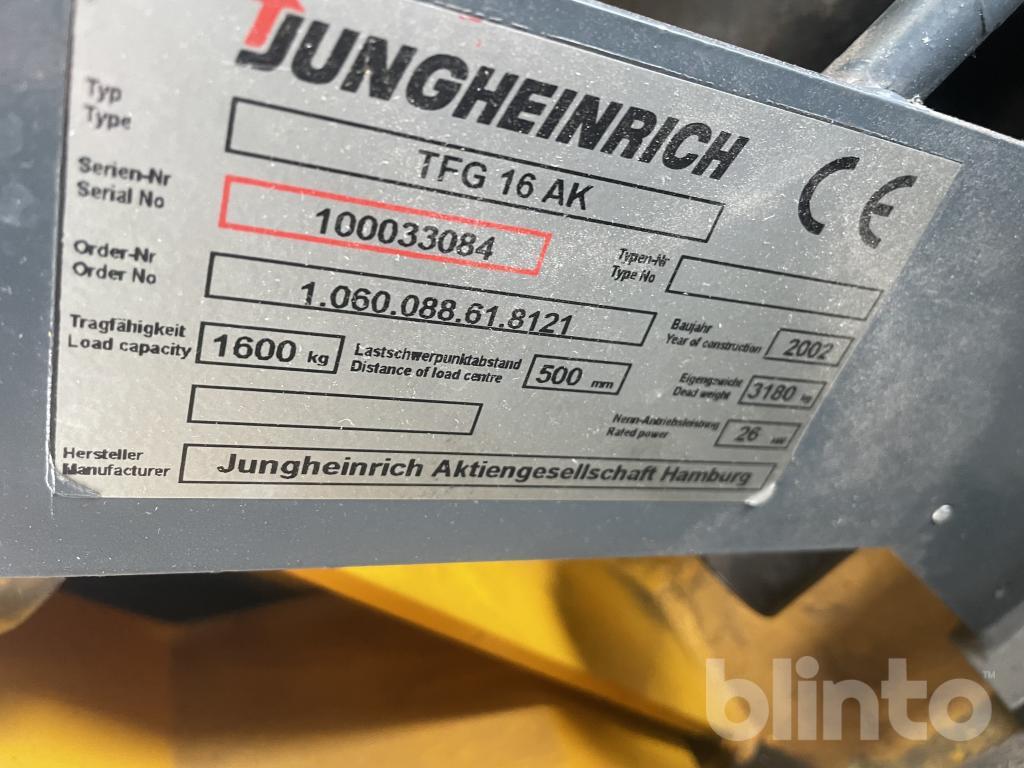 Gabelstapler 2002 Jungheinrich TFG 16 AK