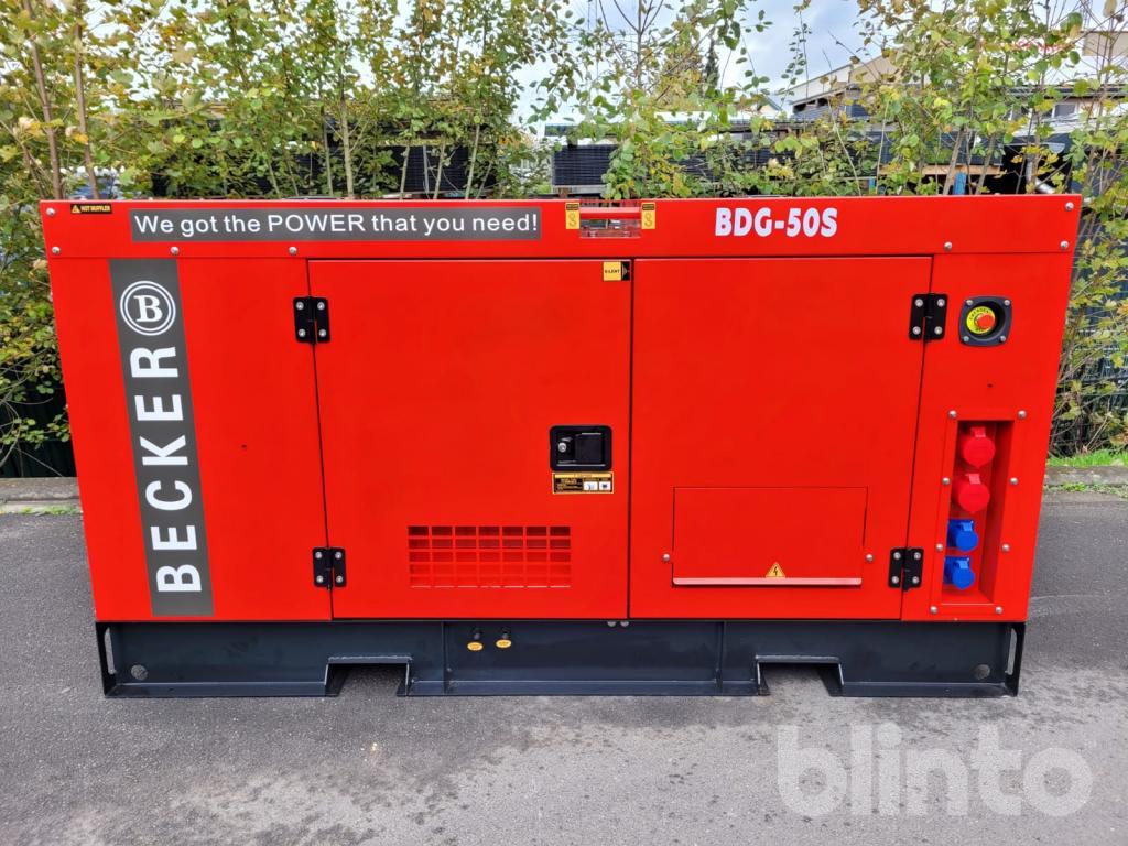 Generator UNUSED 2023 BECKER BDG-50S 50 KVA