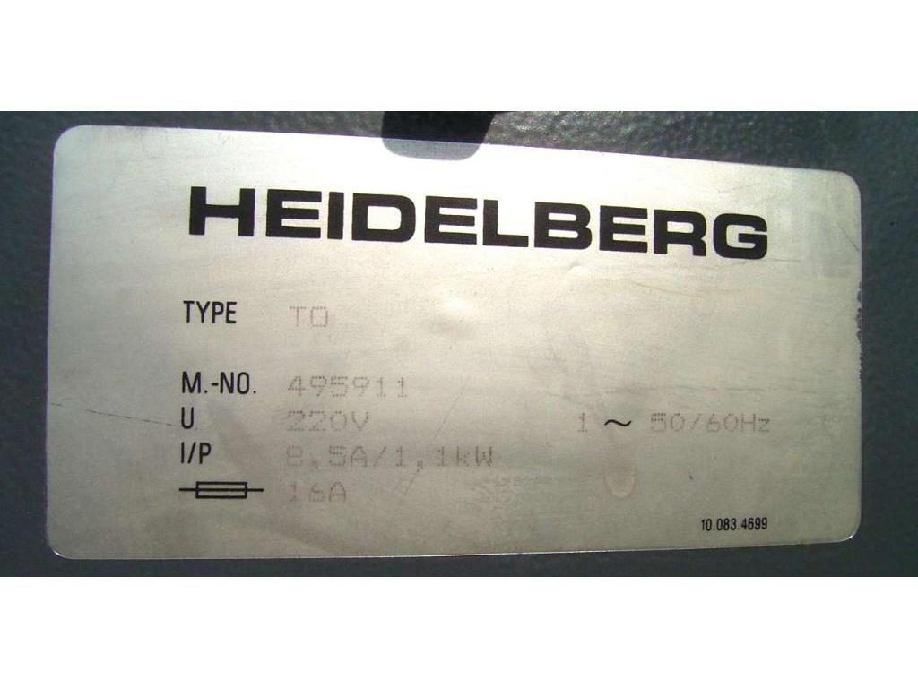 Offsetdruckmaschine 1987 Heidelberger Druckmaschinen TOM