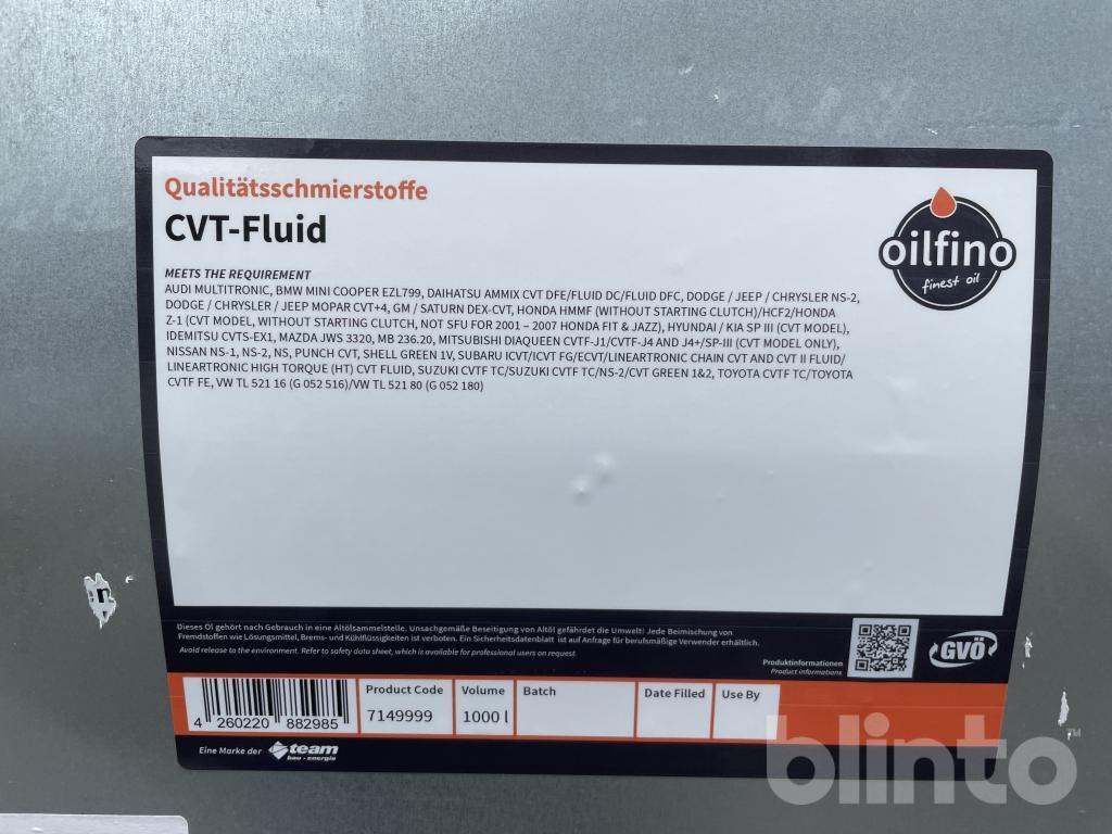 Getriebeöl 2020 oilfino Multi CVT Fluid 1000 l