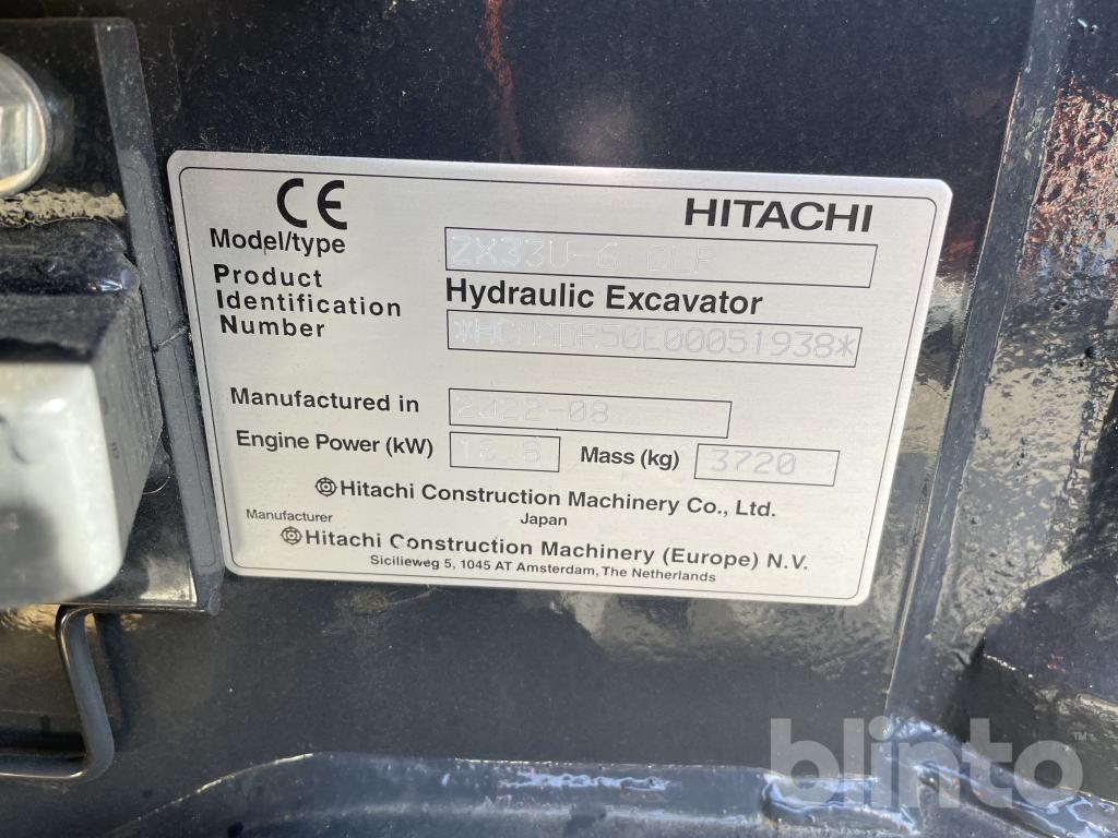 Mini-Bagger 2022 Hitachi ZX33U-6 CLR