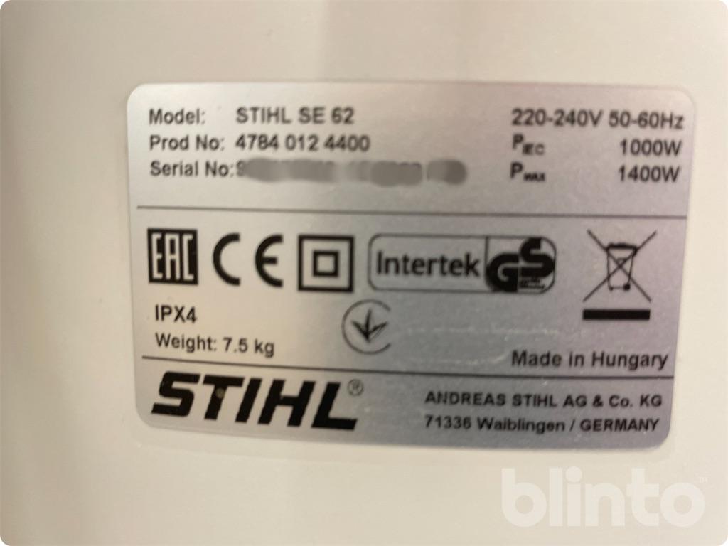 Elektro-Sauger - STIHL SE 62 (Neuware) | Blinto